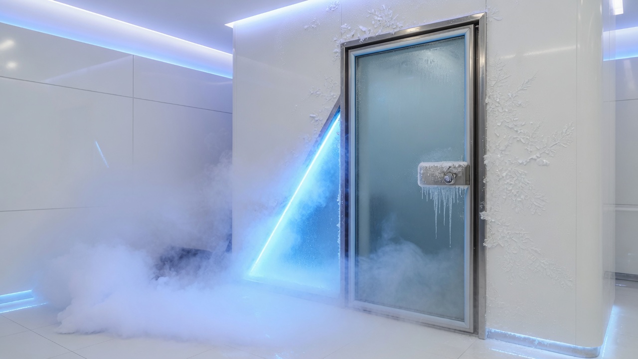 Crioterapia en Girardot — cámara de frío con vapor y luz azul
